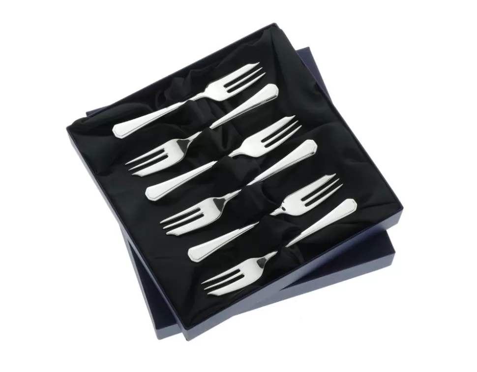 Arthur Price Grecian*Grecian 6 Pastry Forks Of England